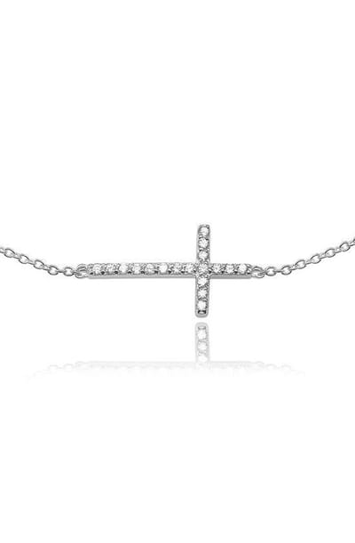 Montebello Ketting Varsberg - 925 Zilver Gerhodineerd - Kruis - 41+4cm