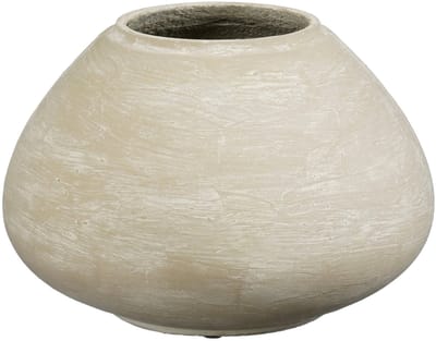 Mica Decorations Ares vaas cement mat handgemaakt rond