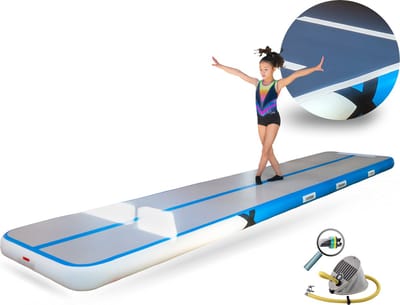 YouAre Turnmat — AirTrack Pro 4.0 | 5 meter — 20cm dik | Gymnastiek | Waterproof | 50% gem. meer volume - 5m mat met pomp