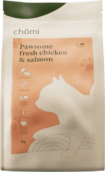 Chomi Pets - Kitten Droogvoer - Kip Zalm - Kitten brokken - 3 kg - KipZalm