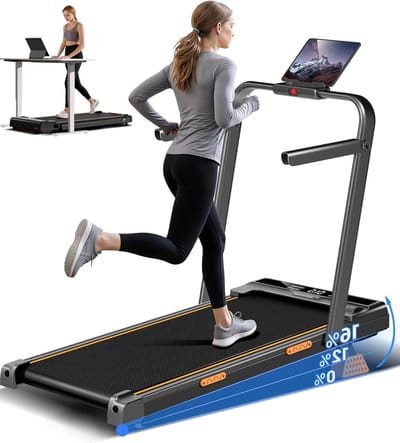 Opvouwbare Loopband - Hometrainer Loopband - Thuis Fitness - 16° Handmatige Helling - Max 136 kg - Zwart
