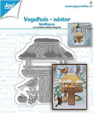 Joy!Crafts Stencil - Stans-embos-debosmal - Birdhouse winter