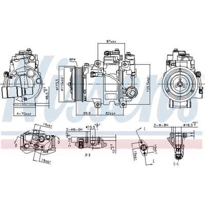 Compressor airconditioning NISSENS 890133