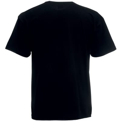 Fruit Of The Loom Heren Valueweight T-shirt met korte mouwen (Zwart)