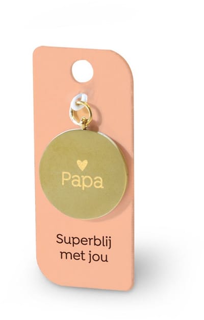 Gouden Charm - Papa
