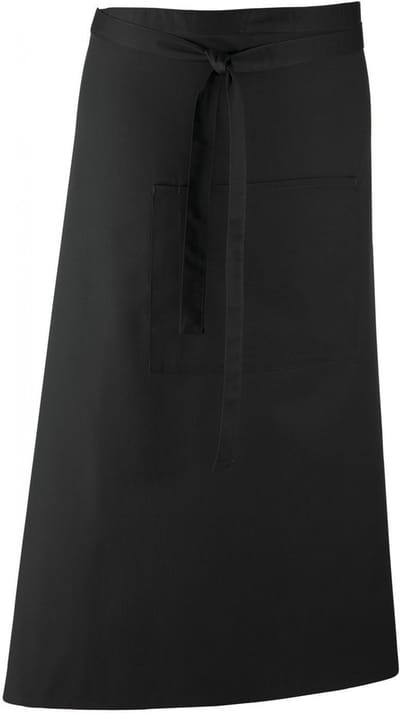 Schort/Tuniek/Werkblouse Unisex One Size Premier Black 65% Polyester, 35% Katoen