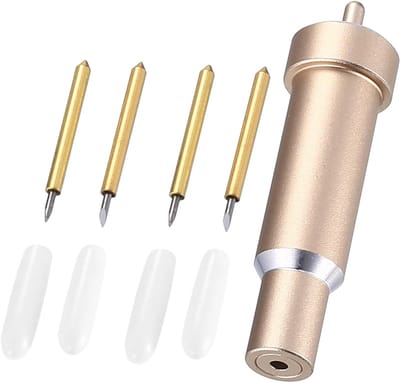 Set van 4 Vervangende Snijmessen voor Cricut Maker en Explore Air - 60° en 30° Fijne Punten met Opbergdoos voor Precisiewerk en Creatieve Projecten