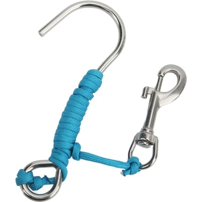 Crochets de dérive pour plongée sous-marine sur récif avec ligne et clip en acier inoxydable pour photographie sous-marine gray
