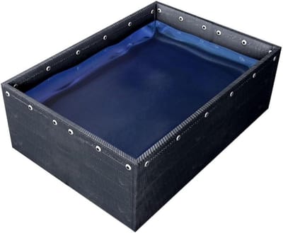 Opvouwbare Visvijver - Watertank Kweekbak - Vis Kweken - Scheurbestendig PVC - 1.5 x 1 x 0.8 m - Blauw