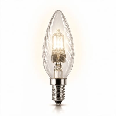 1x Kaarslamp Halogeenlamp E14 - 30W - Warm Wit Licht (2700K) - 407 lm - 2 jaar - Dimbaar