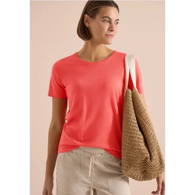 Basic Shirt met ronde hals