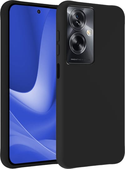 Hoesje - Geschikt voor OPPO A79 - Sterk & Shockproof - Siliconen Case - Hoes Cover - Telefoonhoes - Zwart