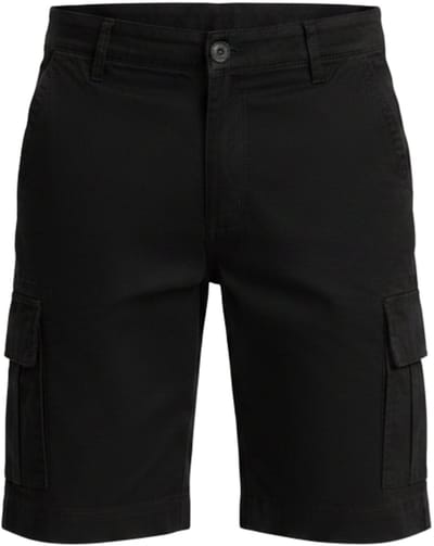 OMBRE Korte Broek - Regular Fit - Katoen - Rits Zwart S