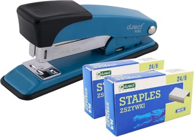 Metalen Heavy Duty Nietmachine voor Kantoor en Industrie - Tot 30 Vellen, Blauw