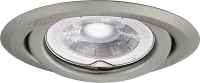 Kanlux ARGUS Inbouwspot Rond Chroom Geborsteld Kantelbaar
