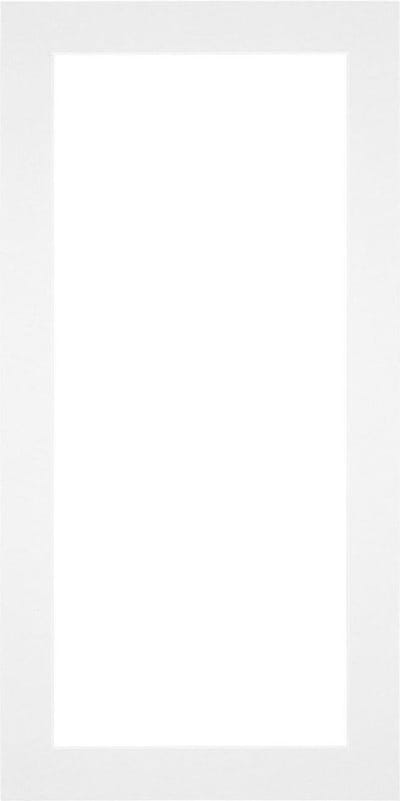 Passe-Partout Fotomaat 13x18 cm - Lijstmaat 20x40 cm - Wit - Museumkarton - Fotolijst niet inbegrepen