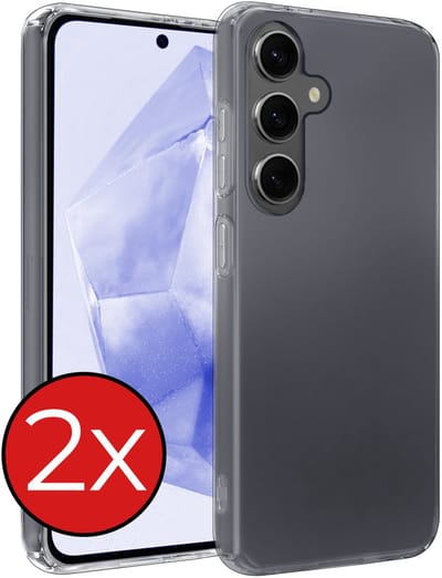 Hoesje - 2 Stuks - Geschikt voor Samsung Galaxy A36 - Sterk & Shockproof - Telefoonhoes - Back Cover - Case Siliconen - Telefoon Hoes - Transparant