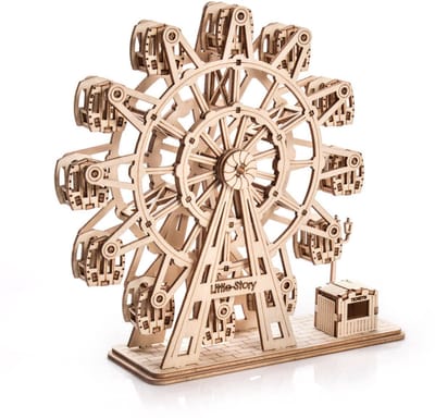 Little Story Houten 3D-puzzel - Reuzenrad model - Educatief speelgoed