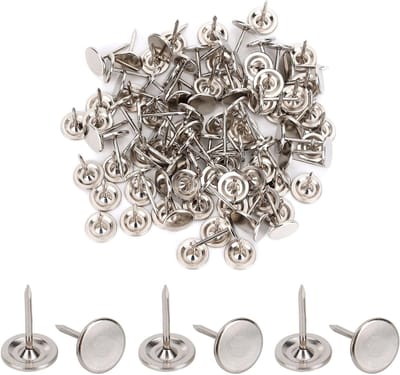 200 Stuks Zware Duimspijkers voor Pinborden, Wanddecoratie, Meubelbekleding en DIY Projecten (Zilver)