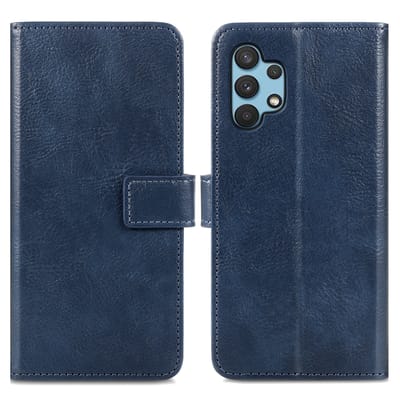 imoshion Hoesje - Geschikt voor Samsung Galaxy A32 (4G) - Luxe Bookcase - Donkerblauw