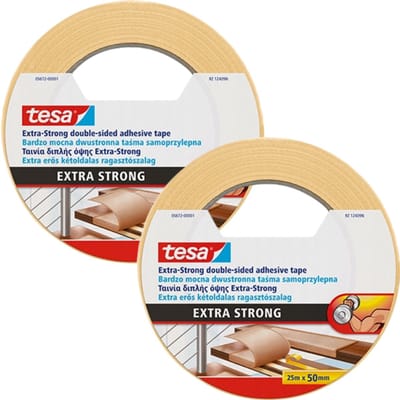 Tesa Serie - Extra Sterke Tapijt Tape - 25m x 50mm - Antislip