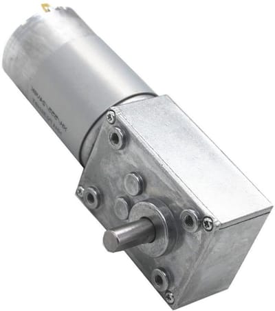 DC-wormwielmotor - Permanente magneet motor - Gordijnen Automatiseren - Met Afstandsbediening - 12V - Zilver