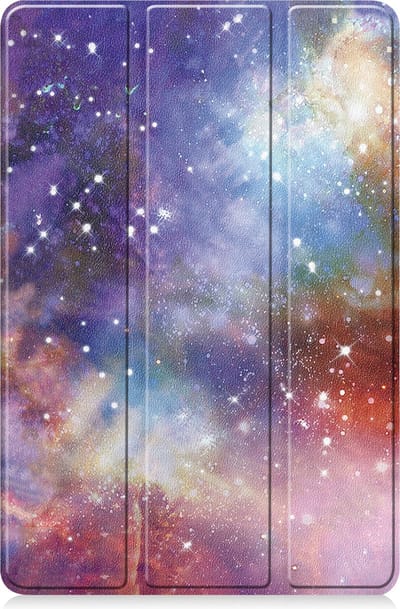 Hoesje - Geschikt voor Lenovo Tab M10 5G - Dun & Stevig - Trifold Bookcase - Hard Cover - Hardcover Book Case - Tablet Hoes - Galaxy