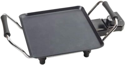 AHD® Gourmetstellen - Bakplaat Electrisch - Bakplaat Gourmetten - Zwart - 10cm x 48cm x 50cm