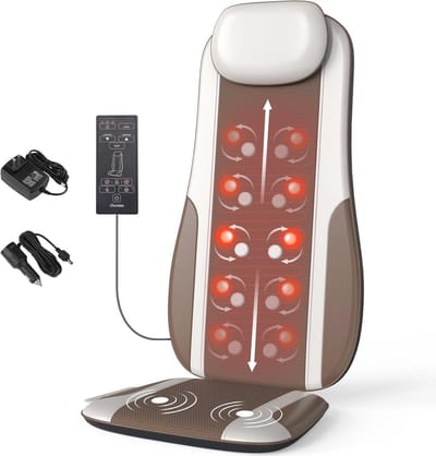 Shiatsu Rugmassageapparaat met Warmte en Vibratie voor Stressverlichting