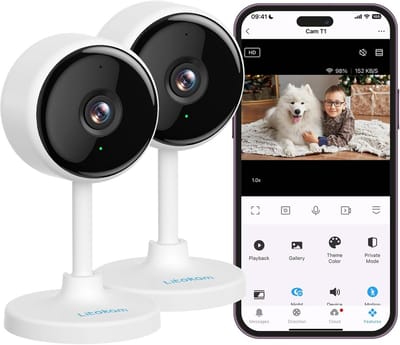 Huisdiercamera met 360° Motion Tracking en IR Nachtzicht - 2-weg Audio en WiFi Camera voor Baby en Huisdier
