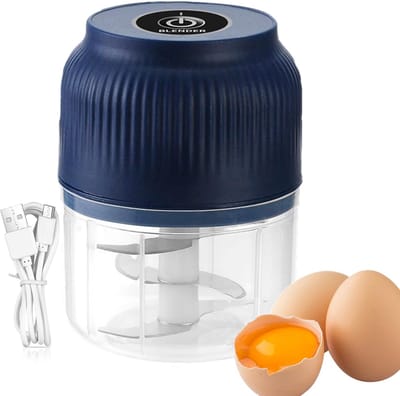 Draadloze hakmolen, multifunctioneel, knoflookhakmolen, tegen hoge temperaturen, kleine hakmolen, perfect voor het bereiden van koken, pompoen, varkensvlees, aardappelen, chilipepers, wortelen