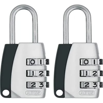 Abus Combinatieslot Tcz2/20 - Zink Voor Kluisje - Behuizing 20 Mm - Set Van 2 Stuks