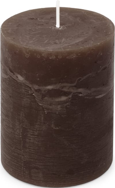 Kaars rustiek 80/110 mm donkerbruin Spaas