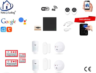 Draadloos beveiligingsbox werkt met wifi en met spraakgestuurde apps. ST-01P-19