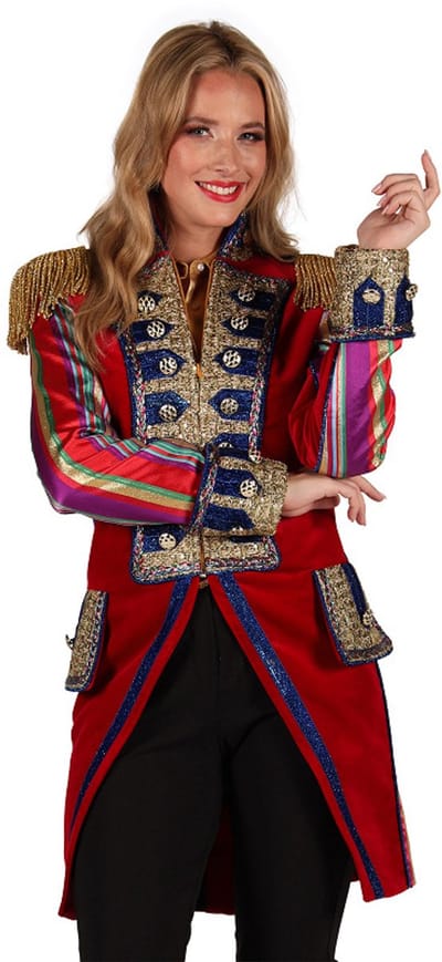 Thetru Carnavalsjas Dames - Luxe Carnavalsjas - Velvet Sensation - Rood - Dames - Maat L