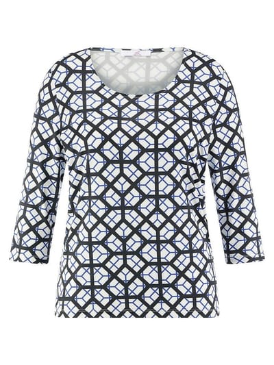 Shirt ronde hals Van Emilia Lay wit