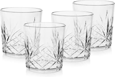 Drinkglazen Plastic CHARISMA 350 ml 4 stuks - Waterglazen - Glazen - Limonadeglazen