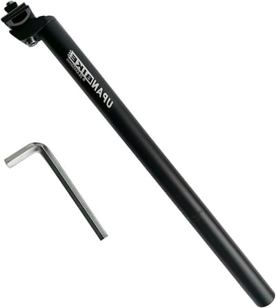 Fiets Zadelpen - Zadelsteun - Fietscomfort Verhogen - Extra Lange Lengte - 45 cm - Zwart