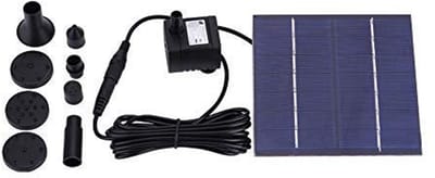 Allecto - Solar Water Pump - Zonne-energie - Submersible Functie - Zwart - Tuin Waterpomp - 200 Liter per Uur - Geschikt voor Tuin en Vijver
