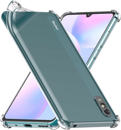 ebestStar - Hoes geschikt voor Xiaomi Redmi 9A, Silicone Slim Cover Case, Versterkte Hoeken en Randen hoesje, Transparant