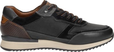 Australian Filmon Sneakers Heren - Leren Sneaker - Zwart - Maat 39