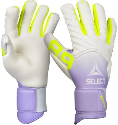 Select 089 Women V26 Keepershandschoenen Dames - Wit / Paars / Fluogeel | Maat: 8