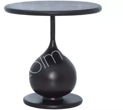 Colmore by Diga-Koffie/Bijzettafel Abel- Raw aluminium brown-45x46 cm