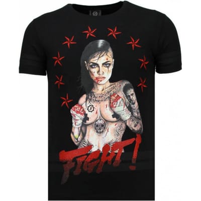 Local Fanatic Fighter! rhinestone t-shirt