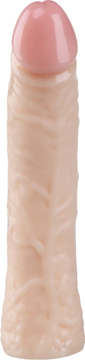 Being Fetish - PVC Dildo – Recht – Zonder Balzak – 21,5 cm – Lichte Huidskleur
