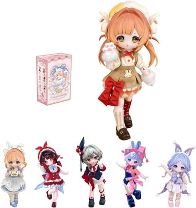 niannyyhouse BJD Blind Box beeldjes, 1/12 bal verbonden pop met kleding, konijn Dream Box Series, actiefiguur verzamelbaar (1 stuk)