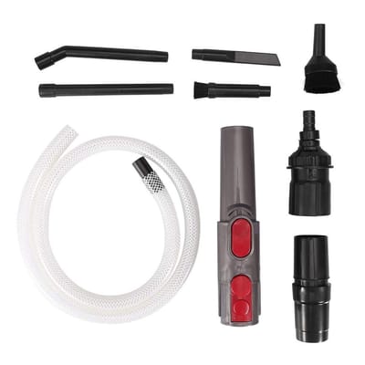 Dailygoods - Mini-stofzuiger - Reinigingsset - Kunststof - Adapter - Multi-functionaliteit - Ideaal voor voertuigen - Compact en draagbaar