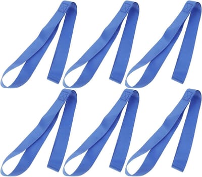 Spanbanden Set - Zachte Lussen - Veilig Vervoeren - Geen Schade - 6 Stuks - Blauw