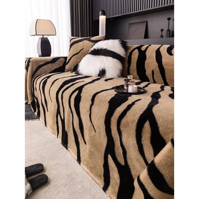 Luxe Luipaard Bankovertrek Pluizige Deken Pluche Universele Bankhanddoek Bankovertrek Woondecoratie Dekens Voor Woonkamer Slaapkamer 180X130cm