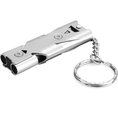 Metalen Vogels Ultrasone Trainingsfluitje Terug naar Vogelhuis Gereedschap Accessoire voor Papegaai Duif white
